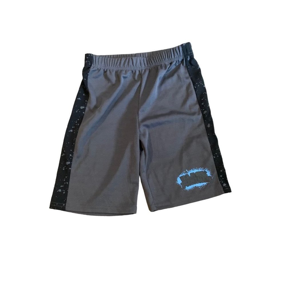 10 Marvel Black Panther Youth Boys Gray Basketball Activewear Shorts